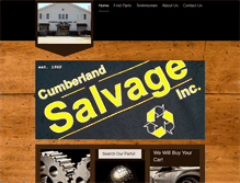 Tablet Screenshot of cumberlandsalvageinc.com